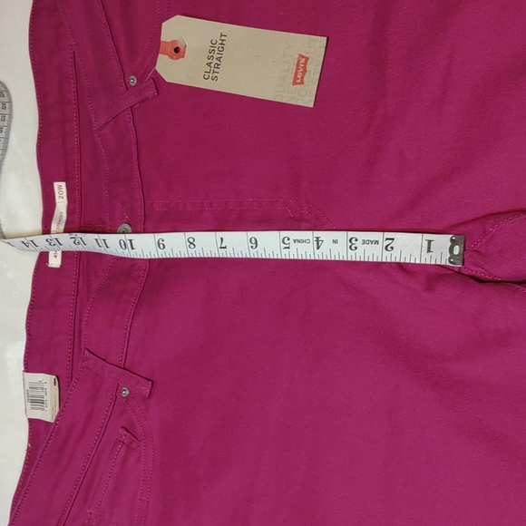 Levi's 414 Classic Straight Raspberry NWT Jeans - Picture 9 of 12